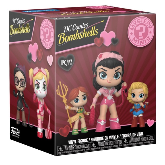 New 5 Funko Mystery Mini: DC Comics Bombshells Valentine - Picture 8 of 8